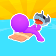 游泳躲鲨鱼SharkySwim_logo