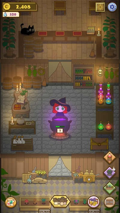 女巫制作药水Witch Makes Potions0